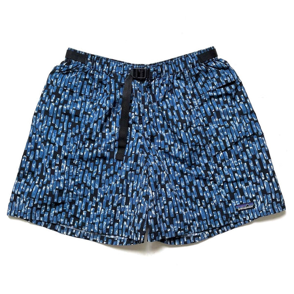 1999 Patagonia 5” Printed River Shorts, Raining Sky: Storm (L)