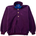 1991 Patagonia Made In The U.S.A. Collared Synchilla Sweater, Plum (S)