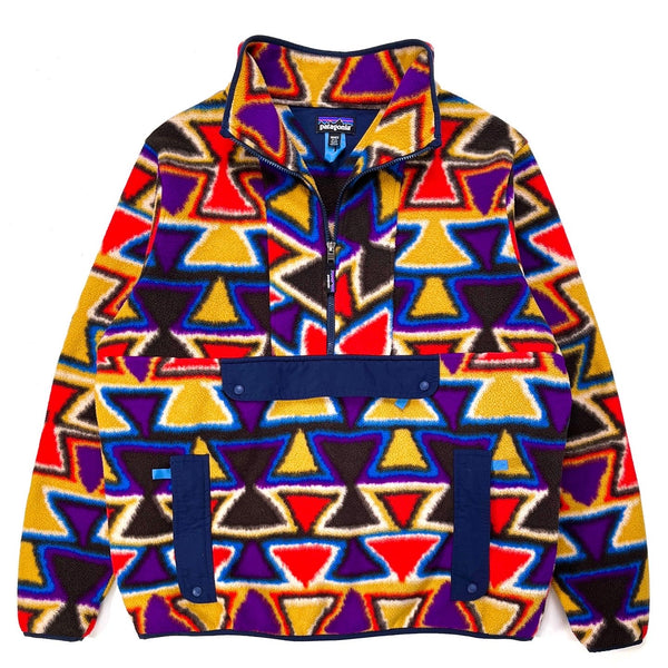 2020 Patagonia Printed Synchilla Anorak, Vision Quest: Coral (XL)