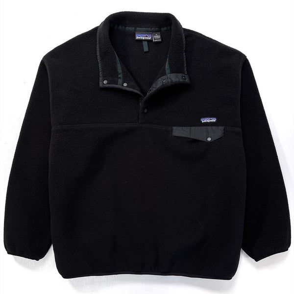 1994 Patagonia Synchilla Snap-T Pullover, Black & Hunter (XL)