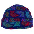 1997 Patagonia Printed Synchilla Hat, Lizard Fish: Blueberry (L)