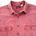 1992 Patagonia Mens Cotton Canvas Shirt, Weathered Red (M)