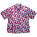 1991 Patagonia Mens Cotton A/C Print Shirt, Fish: Red (L)