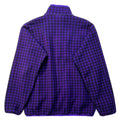 1990 Patagonia Printed Synchilla Snap-T, Houndstooth: Purple (L)