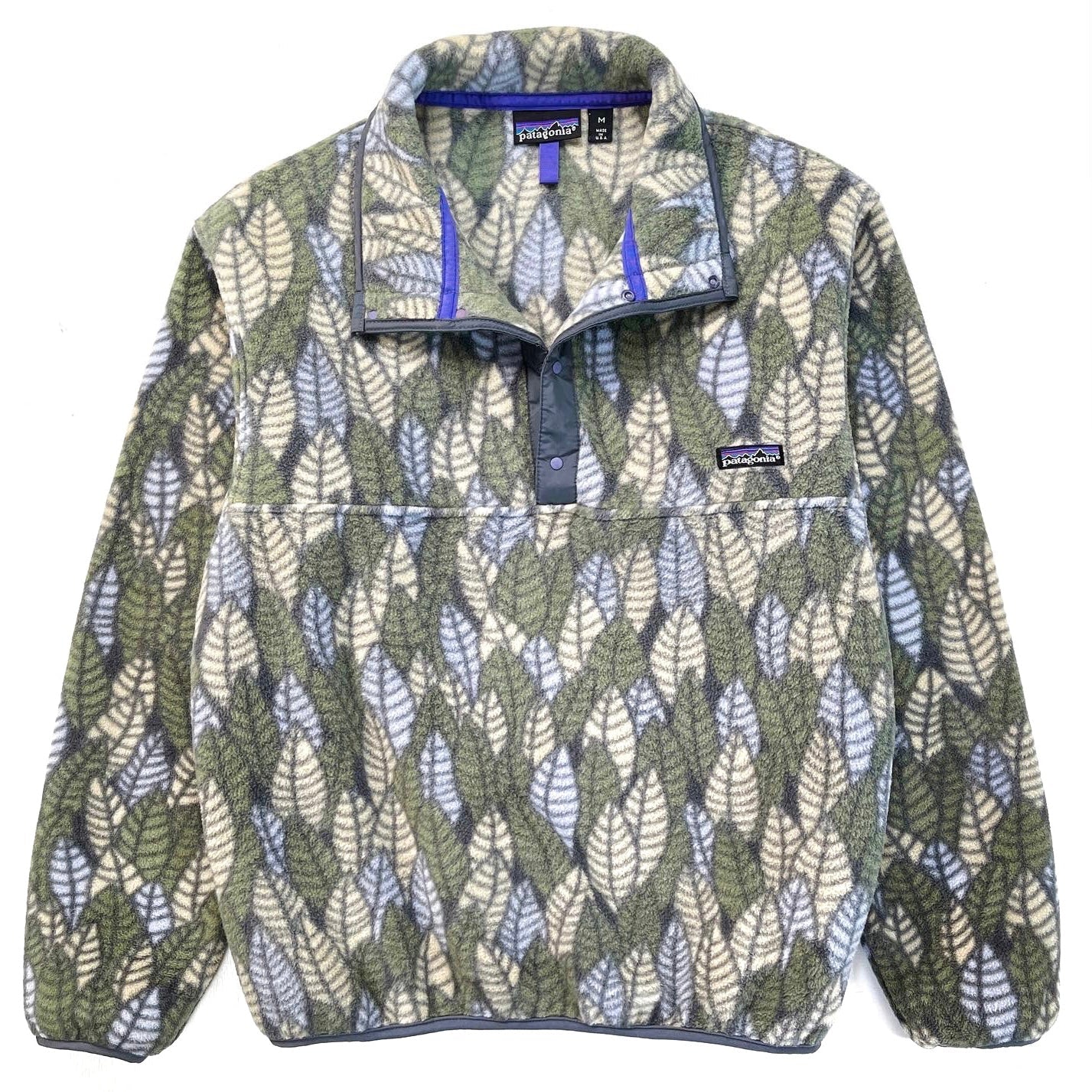 1992 Patagonia Printed Synchilla Snap-T, Spears: Elephant (M)