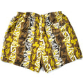2004 Patagonia Mens 5” Printed Baggies Shorts, Brown & Yellow (L)