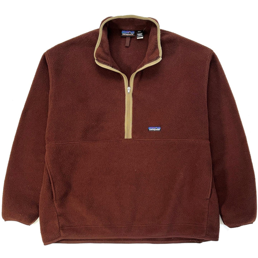2002 Patagonia Synchilla Marsupial Pullover, Cattail & Khaki (XXL)
