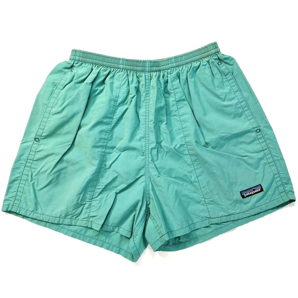 1998 Patagonia Mens 3.5” Baggies Shorts, Tropical Green (S/M)