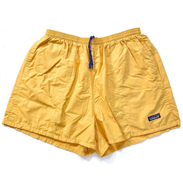 1999 Patagonia Mens 4” Baggies Shorts, Sunflower (L)