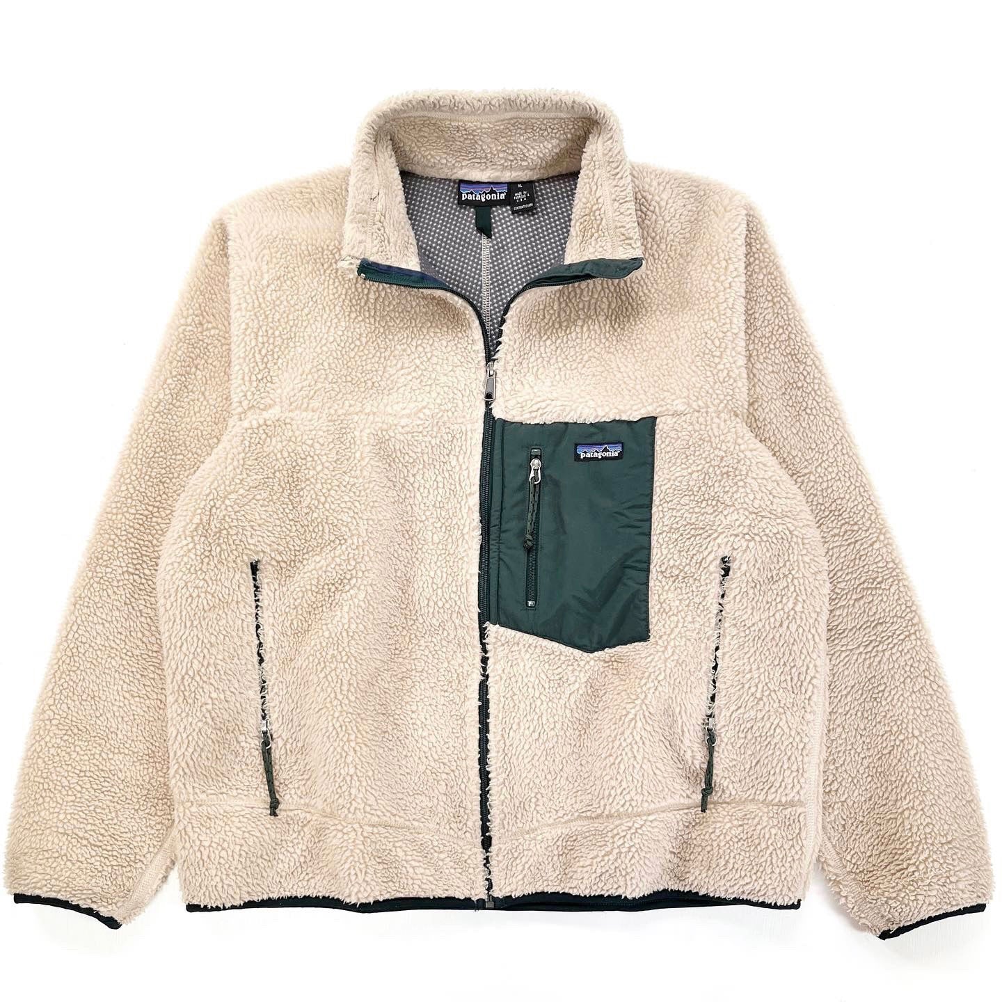 1999 Patagonia Classic Retro-X Jacket, Natural & Hunter (XL)