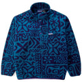1995 Patagonia Printed Synchilla Snap-T, Island Block: Dark Teal (M)