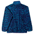 1995 Patagonia Printed Synchilla Snap-T, Island Block: Dark Teal (M)