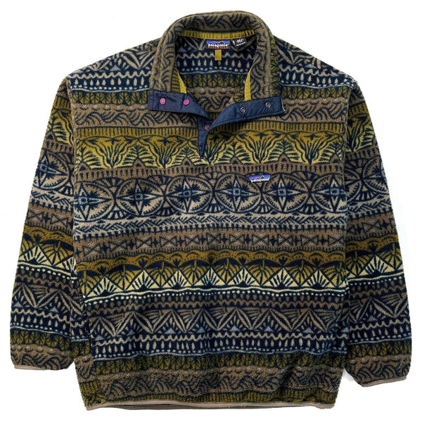 1999 Patagonia Printed Snap-T, Tradewinds: Eucalyptus (L)