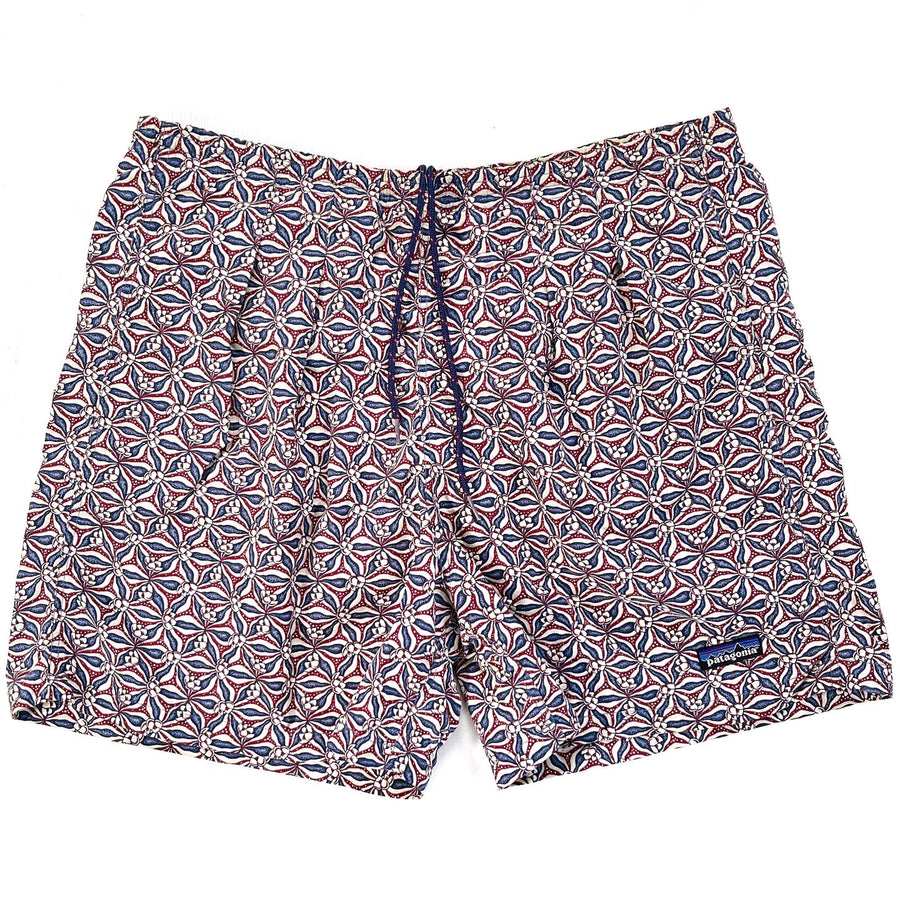 1996 Patagonia Mens 5” Printed Baggies Shorts, Lotus: Night Sky (L)