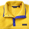 1986 Patagonia Synchilla Snap T-Neck, Yellow & Purple (M)