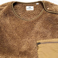 2019 Uniqlo X Engineered Garments High-Pile Fleece Pullover, Brown (L)