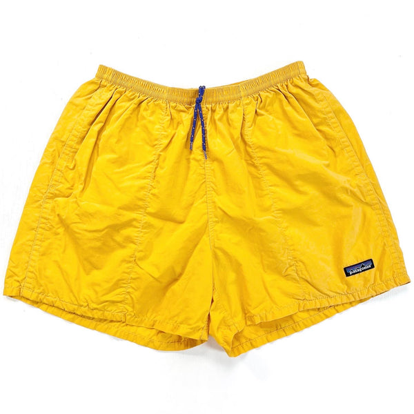 2002 Patagonia Mens 5” Nylon Baggies Shorts, Tangerine (L)
