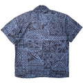 2001 Patagonia Mens A/C Print Shirt, Bark Cloth: Whale Blue (M/L)
