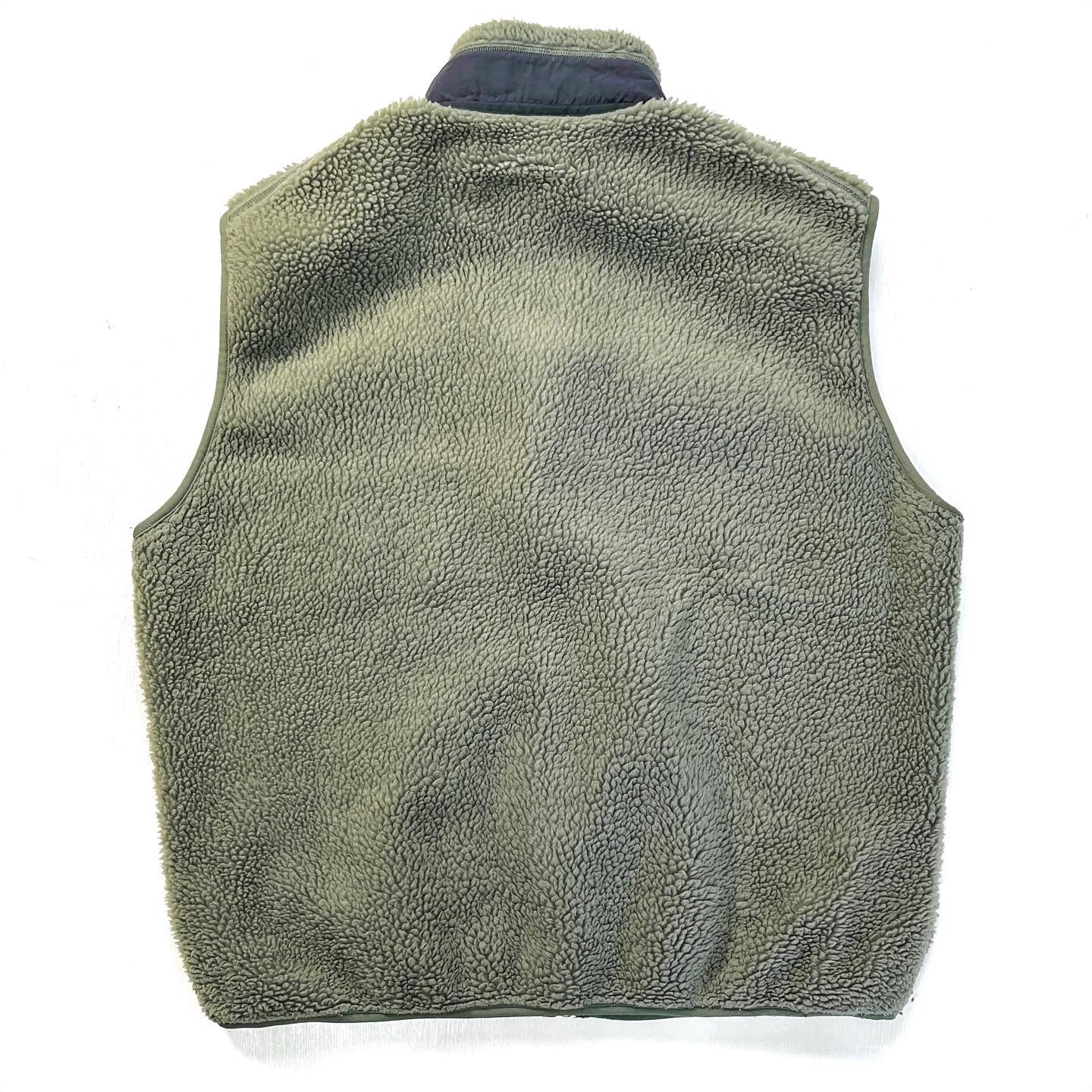 2002 Patagonia Classic Retro-X Vest, Eucalyptus & Black (XL)