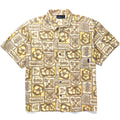 1990s Patagonia Mens Cotton A/C Print Shirt, Shark Fin Print (XL/XXL)