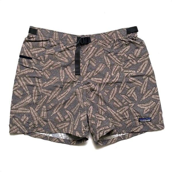 1997 Patagonia Mens 4” Printed River Shorts, Spiney: Mushroom (L)