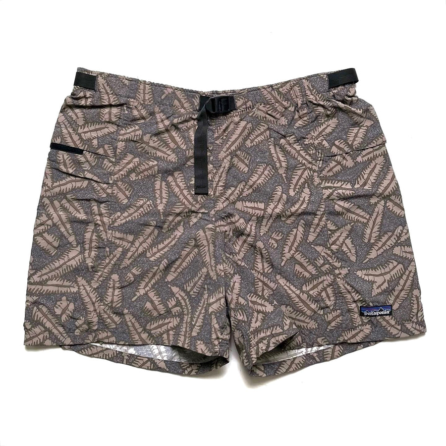 1997 Patagonia Mens 4” Printed River Shorts, Spiney: Mushroom (L)