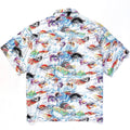 1993 Patagonia Mens Pataloha Print Shirt, Fly Fishing Print (L)