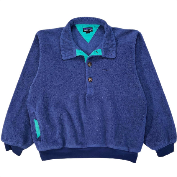 1990 Patagonia Lightweight Collared Synchilla Sweater (M)