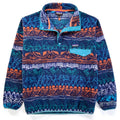 2019 Patagonia Printed Synchilla Snap-T, Tradewinds: Stone Blue (L)