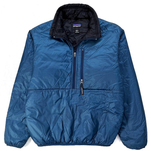 1999 Patagonia Made In The U.S.A. Puffball Pullover, Blue & Black (S/M)