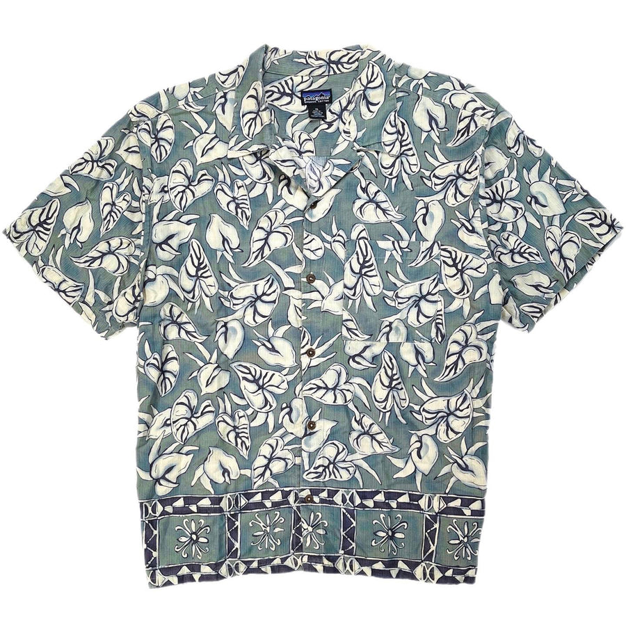 2001 Patagonia Mens A/C Print Shirt, Tonga: Sagebrush (L/XL)