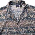 1999 Patagonia Mens A/C Print Shirt, Boomerang: Khaki (L/XL)