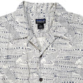 2001 Patagonia A/C Cotton Print Shirt, Bonefish: Natural (M)