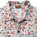 1993 Patagonia Mens A/C Cotton Print Shirt, Bonefish (M/L)