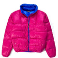 1989 Patagonia Hi-Loft Goose Down Jacket, Fuchsia & Electric Blue (S)