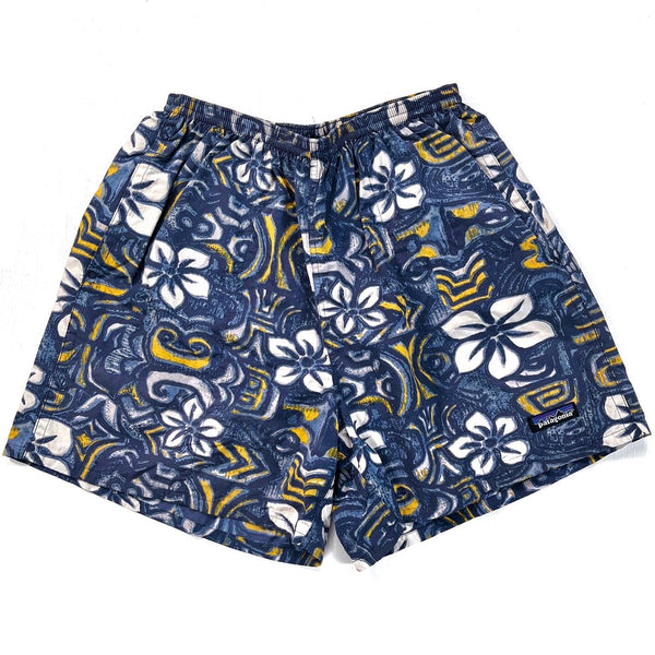 2002 Patagonia 5” Nylon Baggies Shorts, Gamelan: Gunsmoke (M)