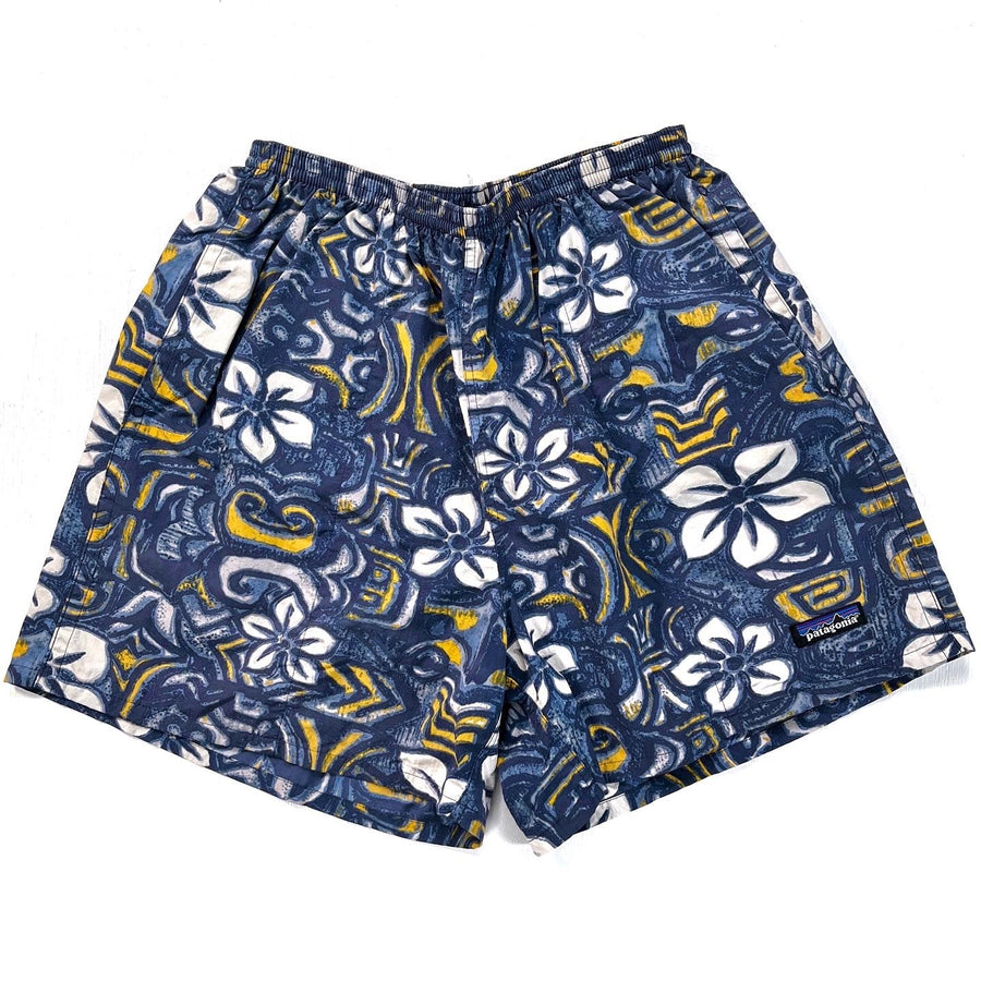 2002 Patagonia 5” Nylon Baggies Shorts, Gamelan: Gunsmoke (M)