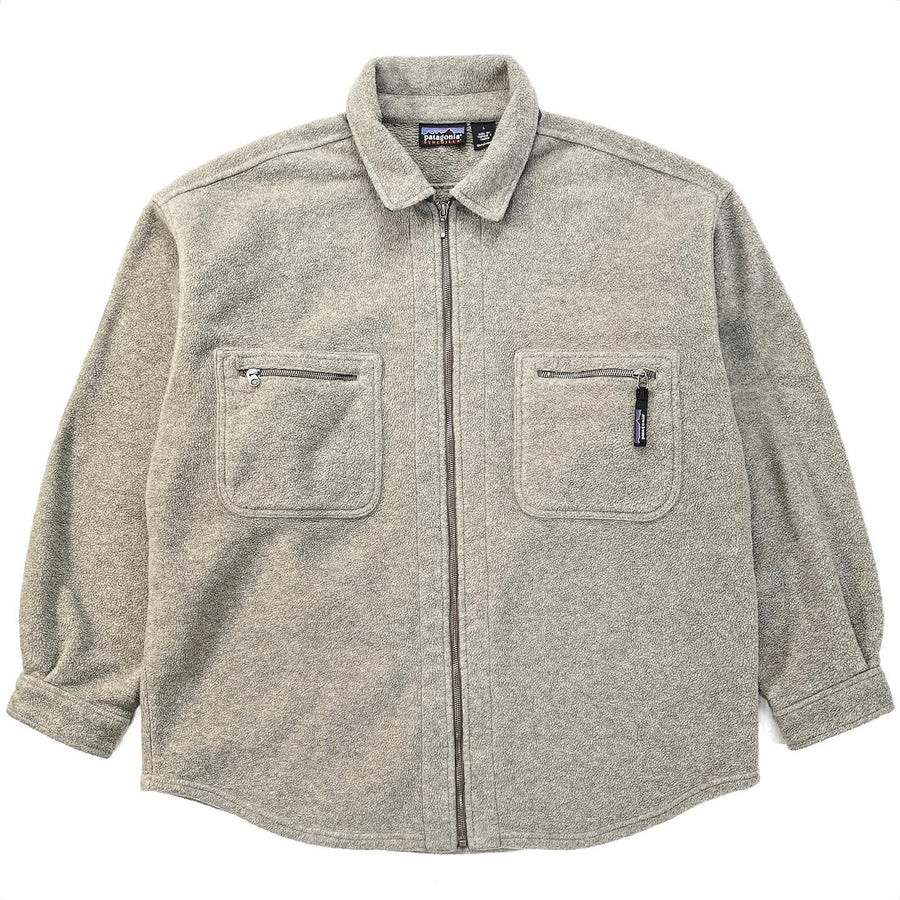 1999 Patagonia Heavy Synchilla Overshirt, Oatmeal Heather (XL)