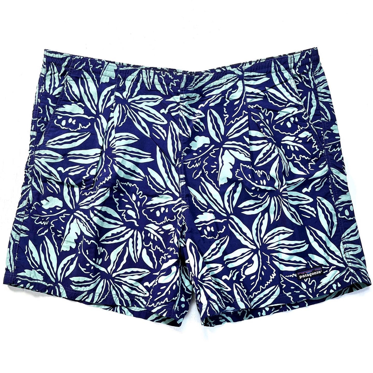 1994 Patagonia Mens 5” Printed Baggies Shorts, Tropical (XXL/40)