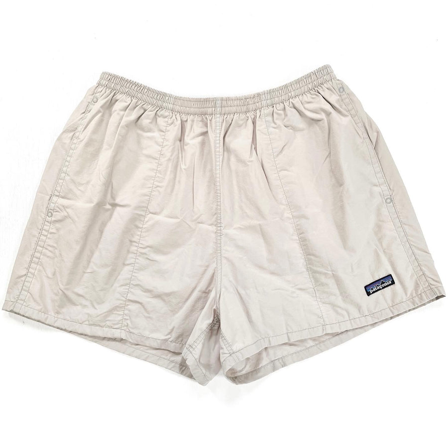 2000 Patagonia Mens 3.5” Nylon Baggies Shorts, Light Stone (L)