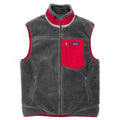 2015 Patagonia Mens Classic Retro-X Vest, Forge Grey & Red (M)