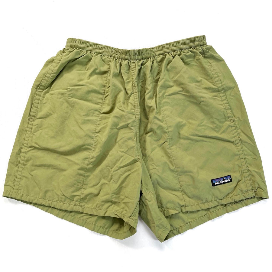 2003 Patagonia Mens 5” Baggies Shorts, Cactus Green (M)