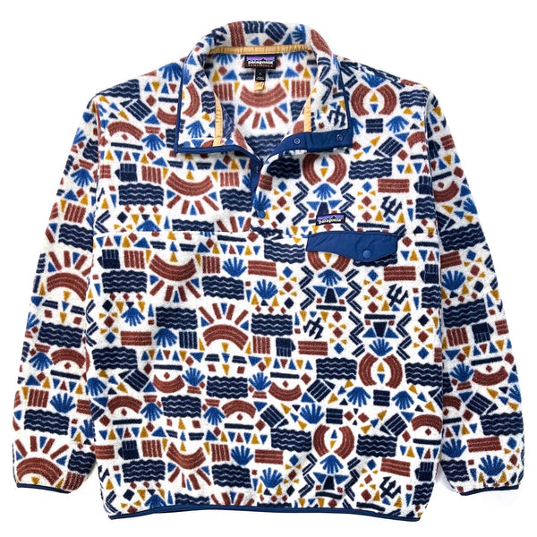 2019 Patagonia Printed Synchilla Snap-T, Protected Peaks (L)