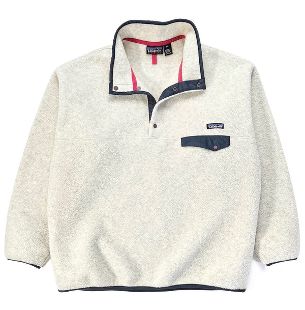 2000 Patagonia Synchilla Snap-T, Oatmeal Heather & Carbon (XL)