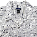 2001 Patagonia Mens A/C Cotton Print Shirt, Bonefish: Natural (L)