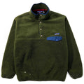 1994 Patagonia Synchilla Snap-T, Dark Olive & Ink Blue (M)