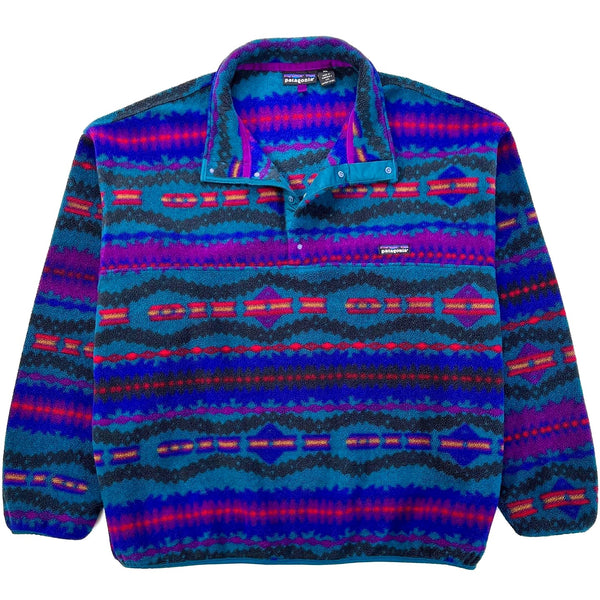1993 Patagonia Printed Synchilla Snap-T, Sacajawea: Bluegrass (XL)