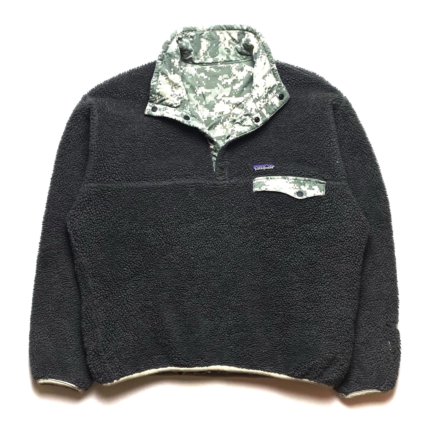2008 Patagonia MARS Reversible Snap-T, Charcoal (L)