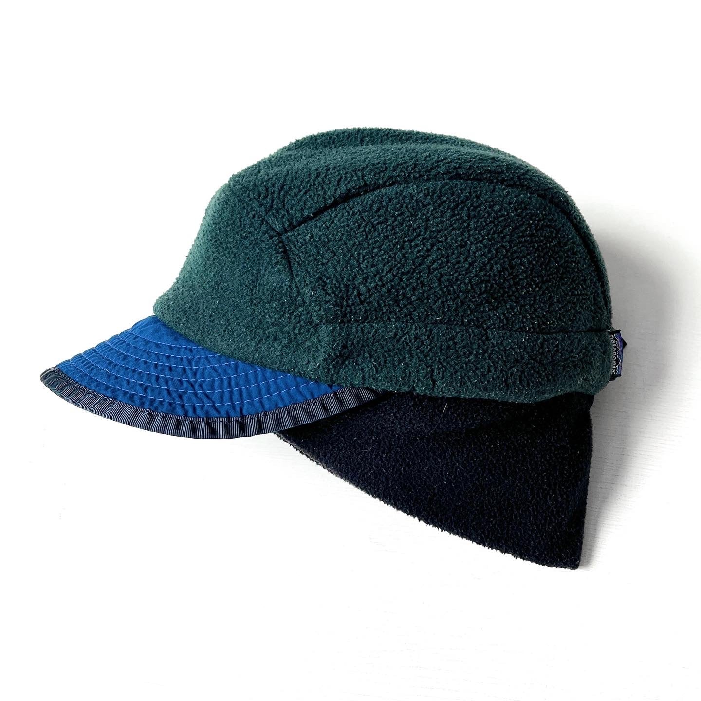 1996 Patagonia Synchilla Duckbill Cap, Hunter & Blueberry (L)