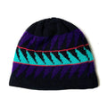 1988 Patagonia Capilene Wool Hat, Jags: Black, Purple, & Emerald (OS)